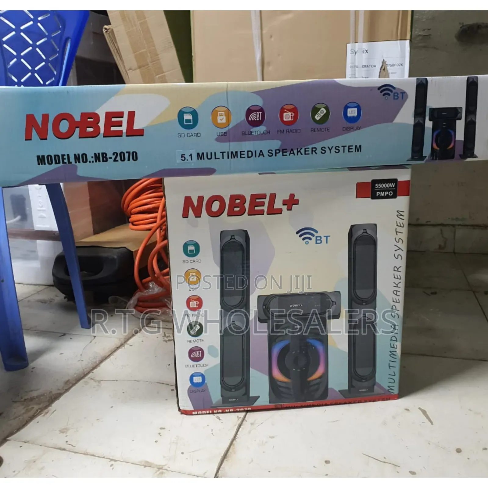 Nobel Nb‐2070 3.1ch 55,000w Bluetooth Subwoofer Speaker System