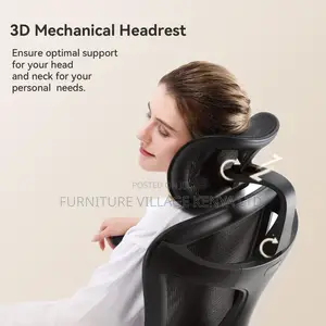 Ergonomic Office Chair With Soft 6d Armrests| Dynamic Lumbar Support