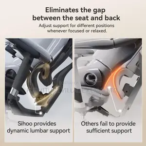 Ergonomic Office Chair With Soft 6d Armrests| Dynamic Lumbar Support