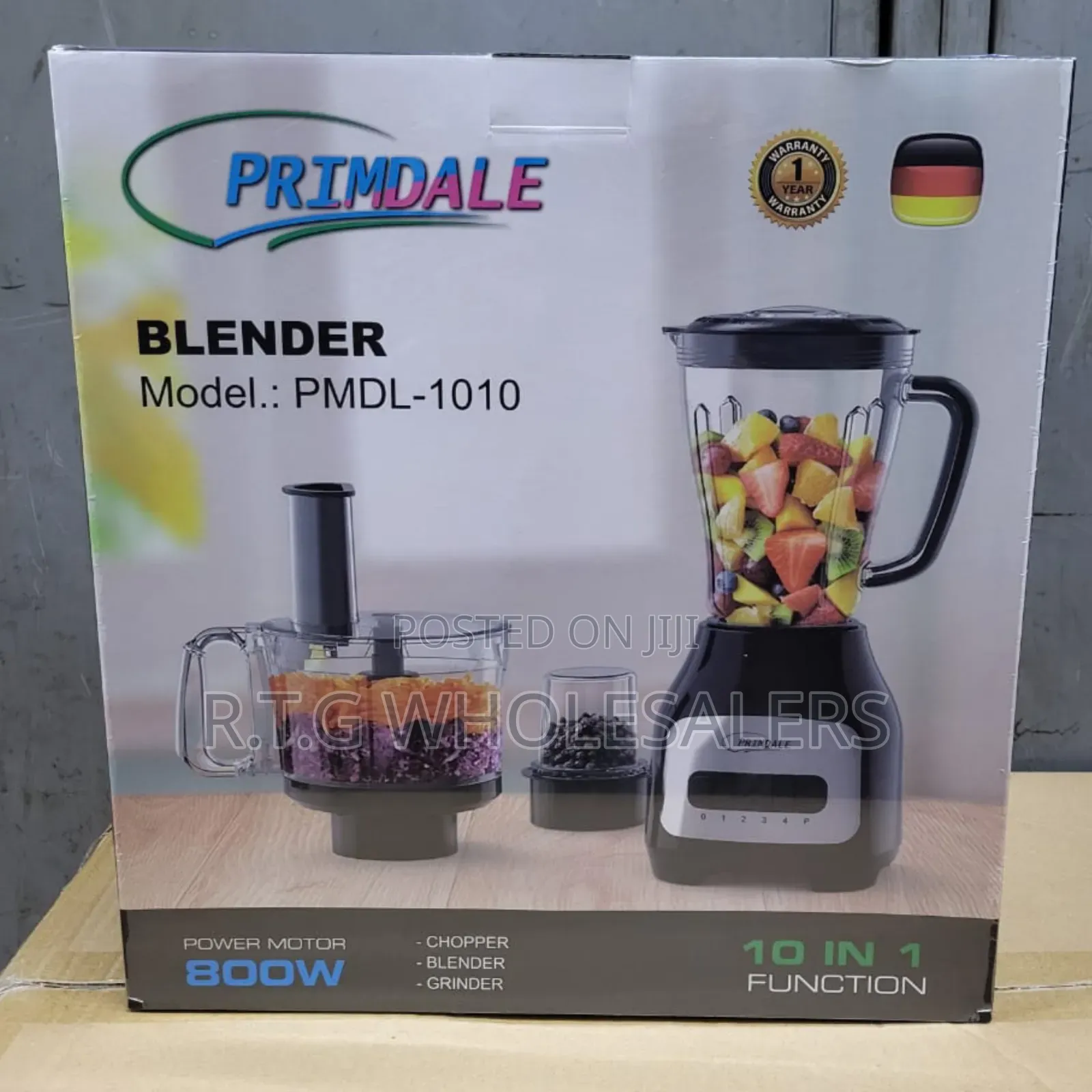 Primdale 10‐In‐1 Blender – Powerful Versatile Kitchen Tool