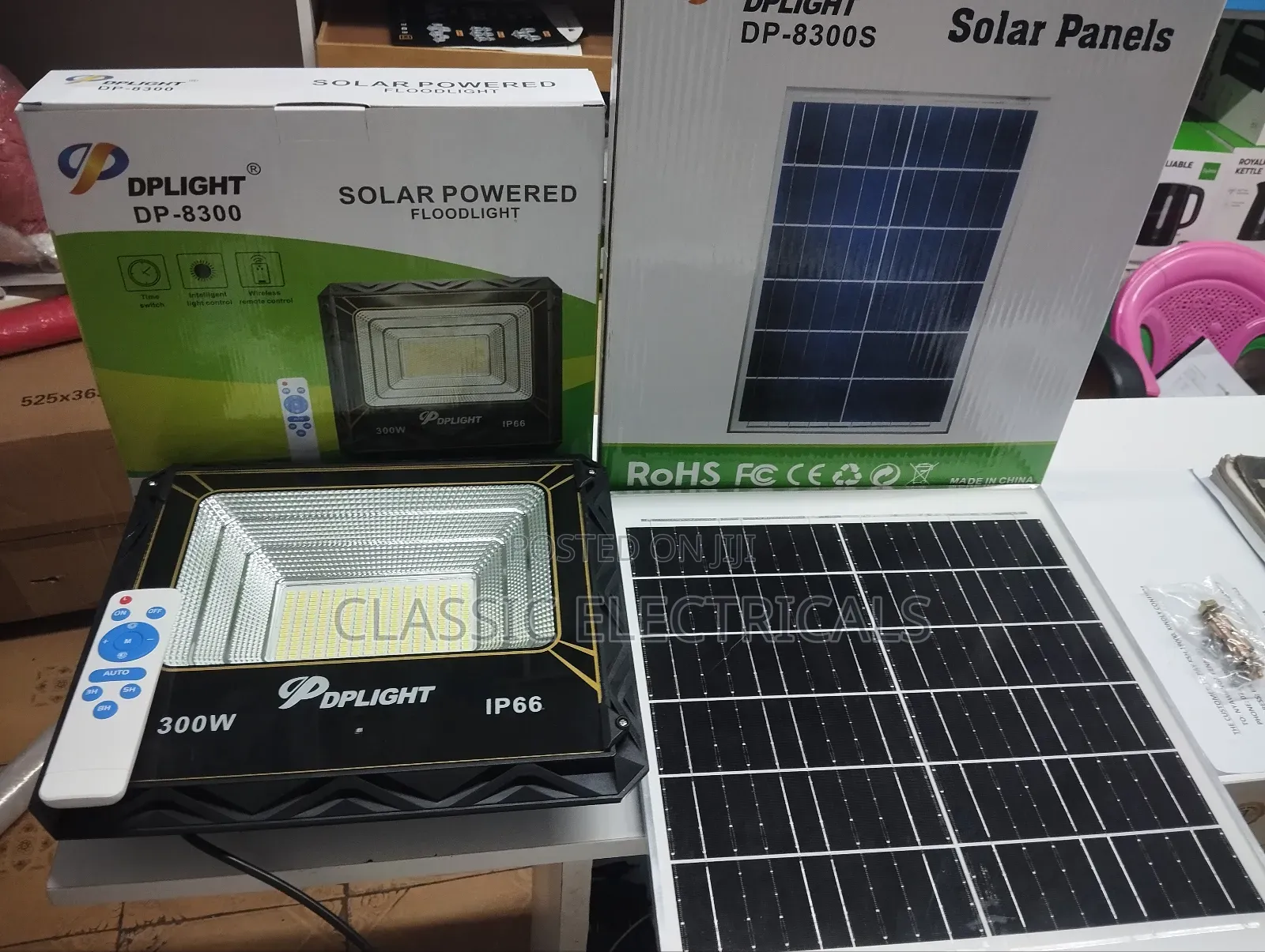 300 Watts Solar Powered Flood Lights