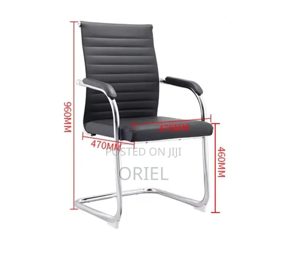 Office Waiting Chair : Executive Leather Visitor Chair