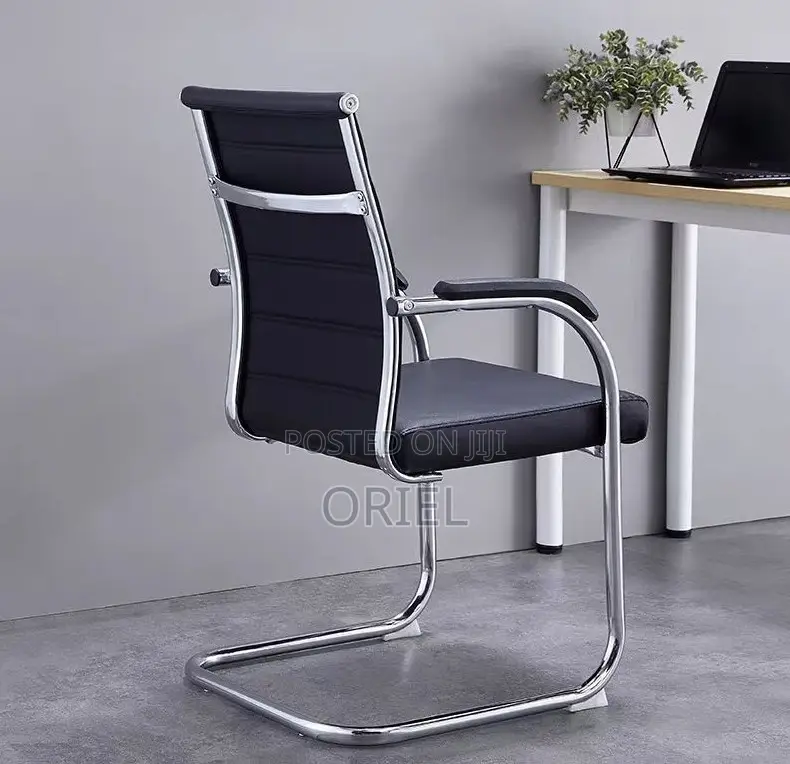 Office Waiting Chair : Executive Leather Visitor Chair