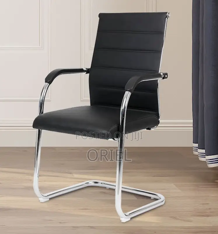 Office Waiting Chair : Executive Leather Visitor Chair
