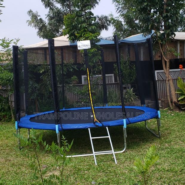 Strong Durable Outdoor Trampoline - main view