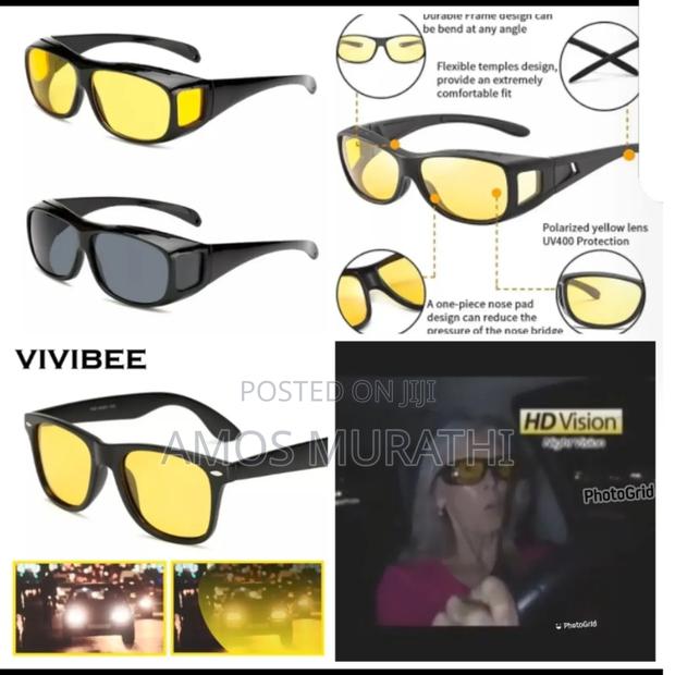*Anti-Glare Night Vision Driver Goggles Night Driving Enhanced