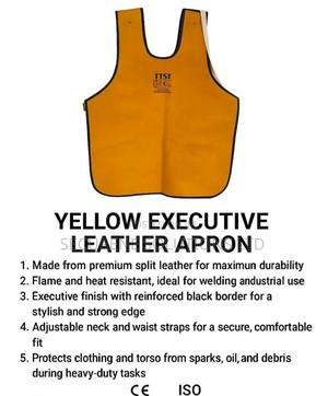 Yellow Executive Leather Apron - thumbnail 2