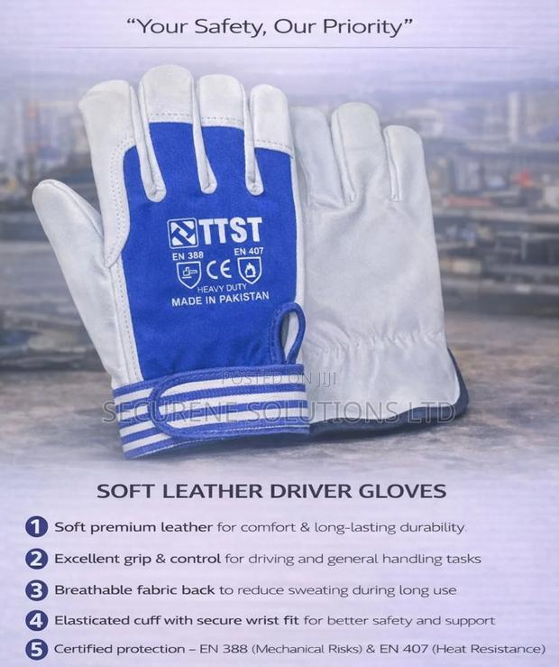Ttst Brand Leather Driver Gloves, Model G236 - thumbnail 3