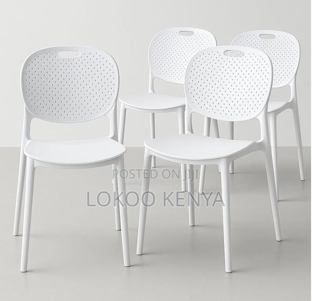 Dining Chair; Armless Durable Stackable Plasic Dining Chair - thumbnail 9