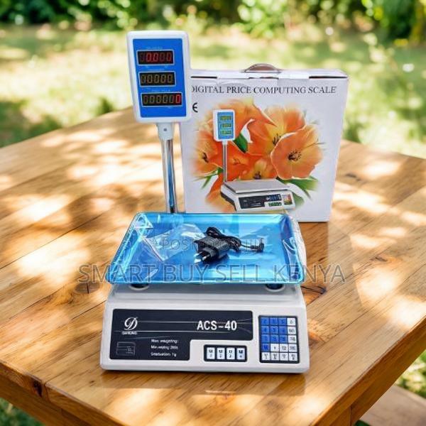 1 Year Warranty Acs 40 Led Digital Weighing Scale