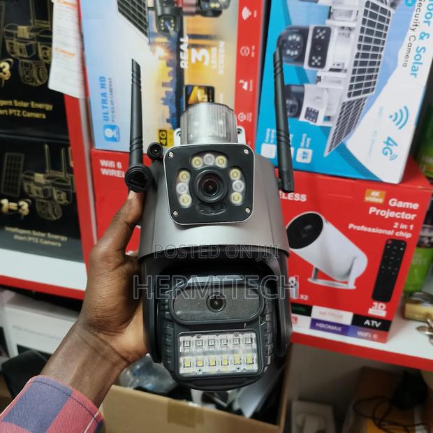 Dual Lens CCTV With Alarm Siren and Electric Powered Models