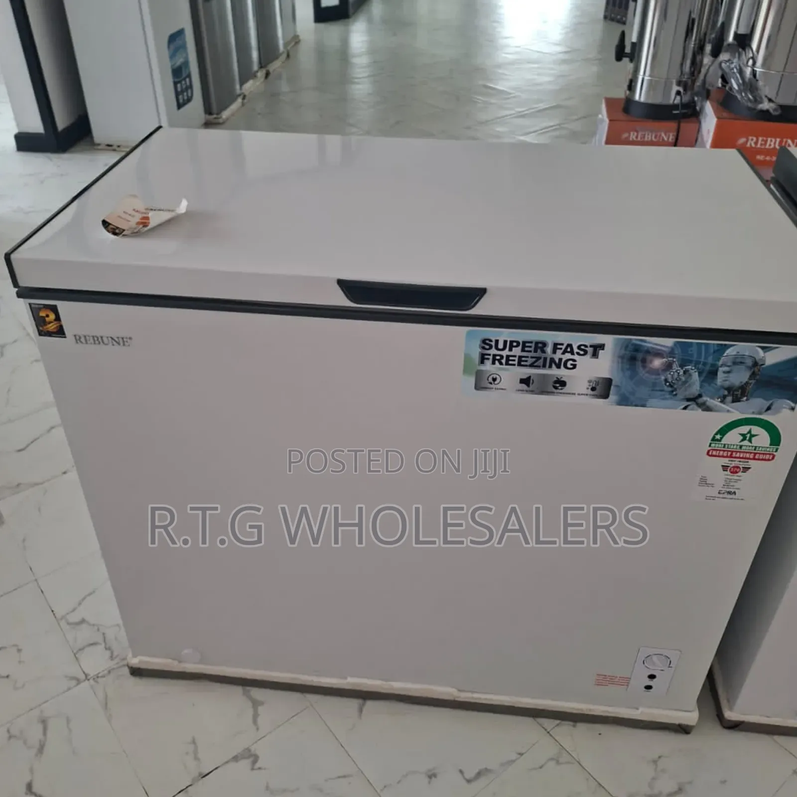 Rebune 150 L Chest Freezer – Durable Cold Storage