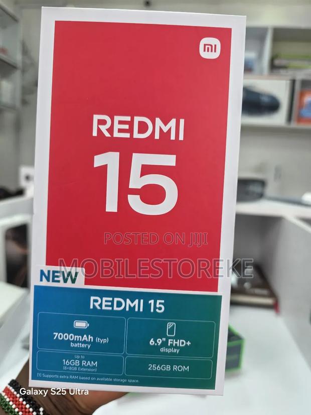 New Xiaomi Redmi 15 256 GB Black