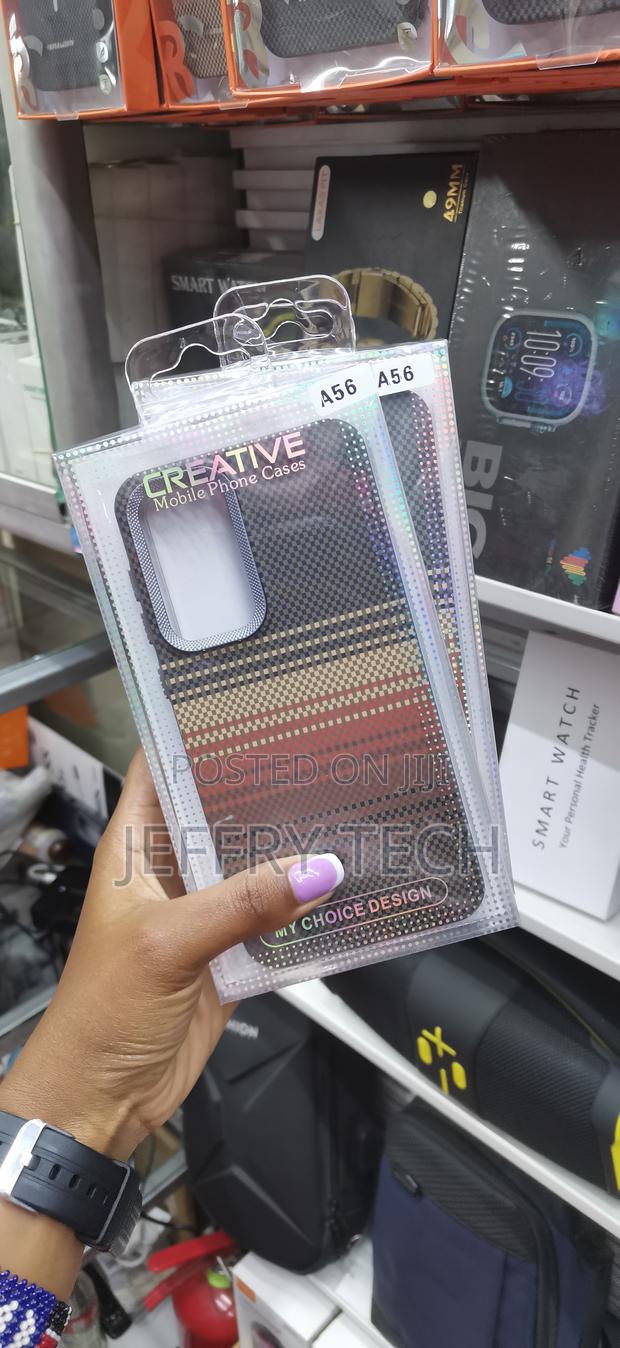 Qasder Samsung Galaxy A56 Carbon Fiber Slim Case -Multicolor - thumbnail 3