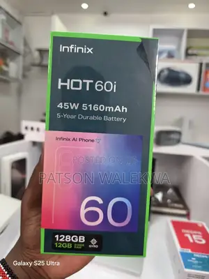New Infinix Hot 60i 128 GB Black