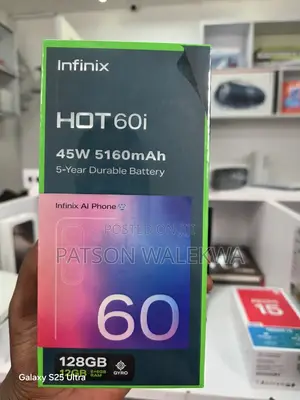 New Infinix Hot 60i 128 GB Black