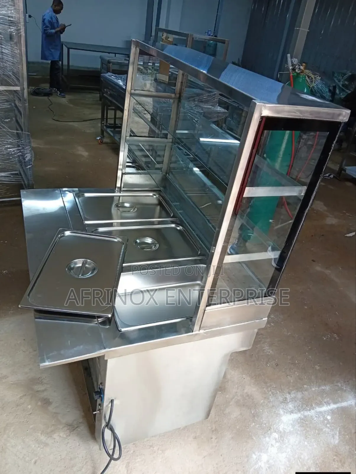 3 Inserts Food Warmer With Shelves Display