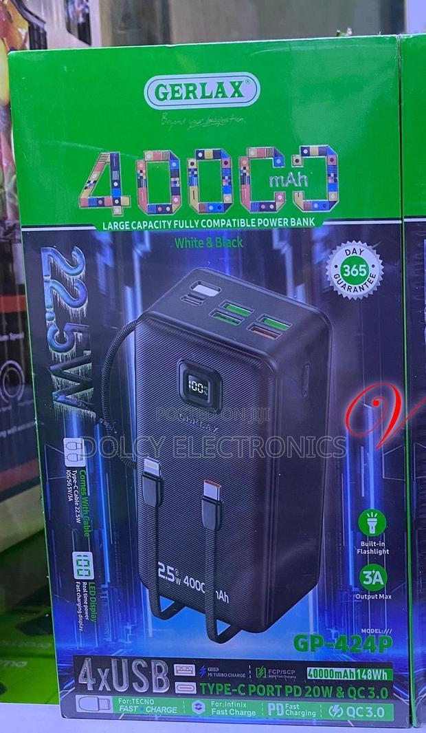 Gerlax 40,000mah 22.5w Fast Charging. - main view