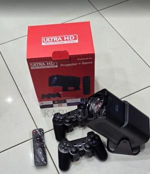 Wifi Hy320 Game Projector With Gaming Controller Uk Plug - Black - thumbnail 2