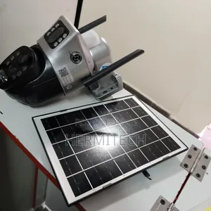 CCTV Surveillance 4g Cameras Solar Powered With Alarm Siren 10x Zoom