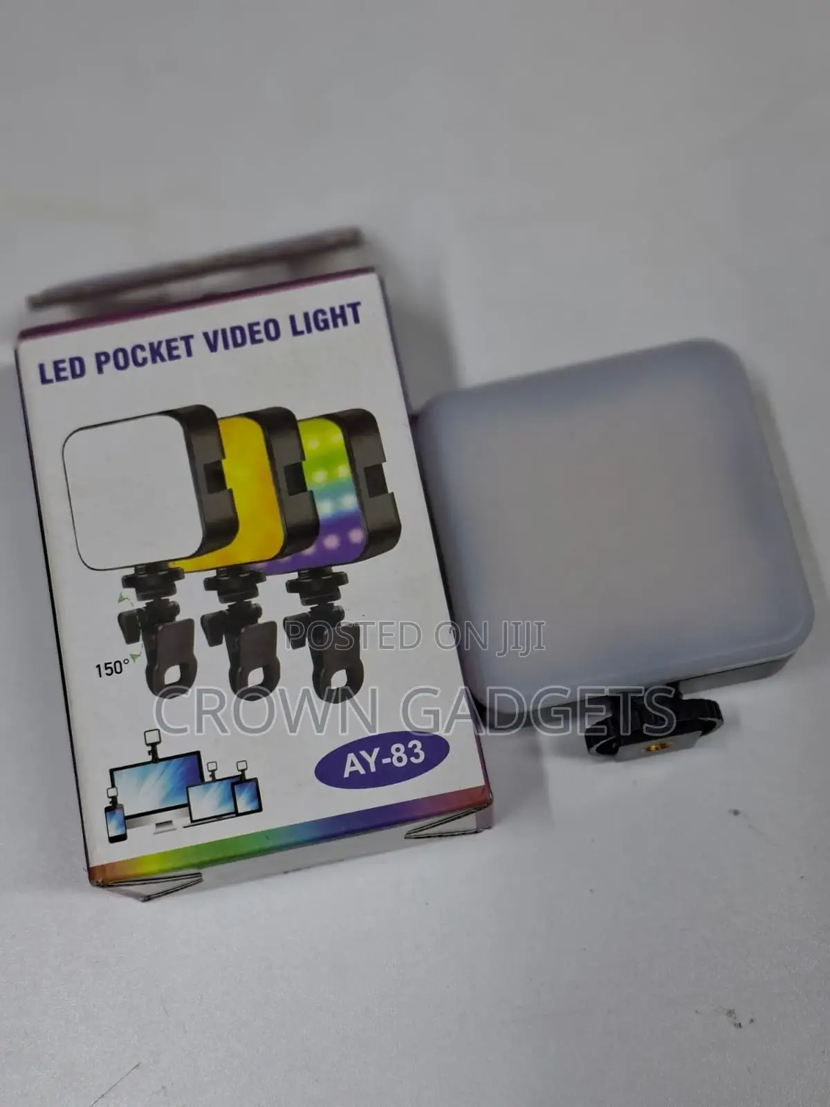 Ay-83 RGB Led Pocket Video Light for Vlogging Photos
