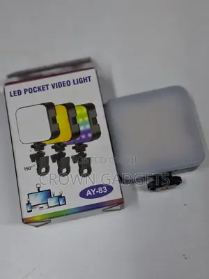 Ay-83 RGB Led Pocket Video Light for Vlogging Photos