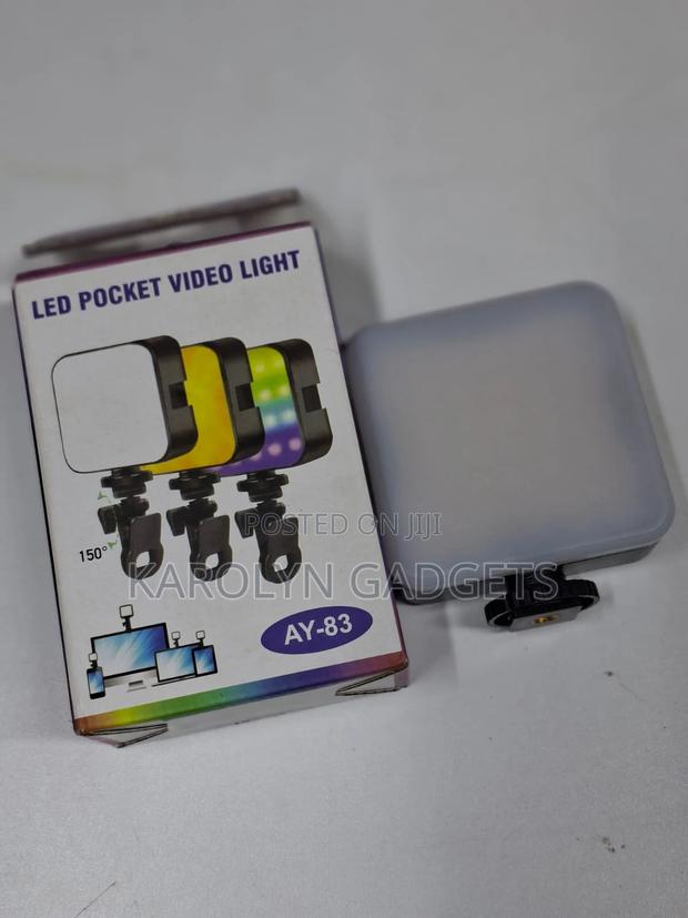 Ay-83 RGB Led Pocket Video Light for Vlogging Photos