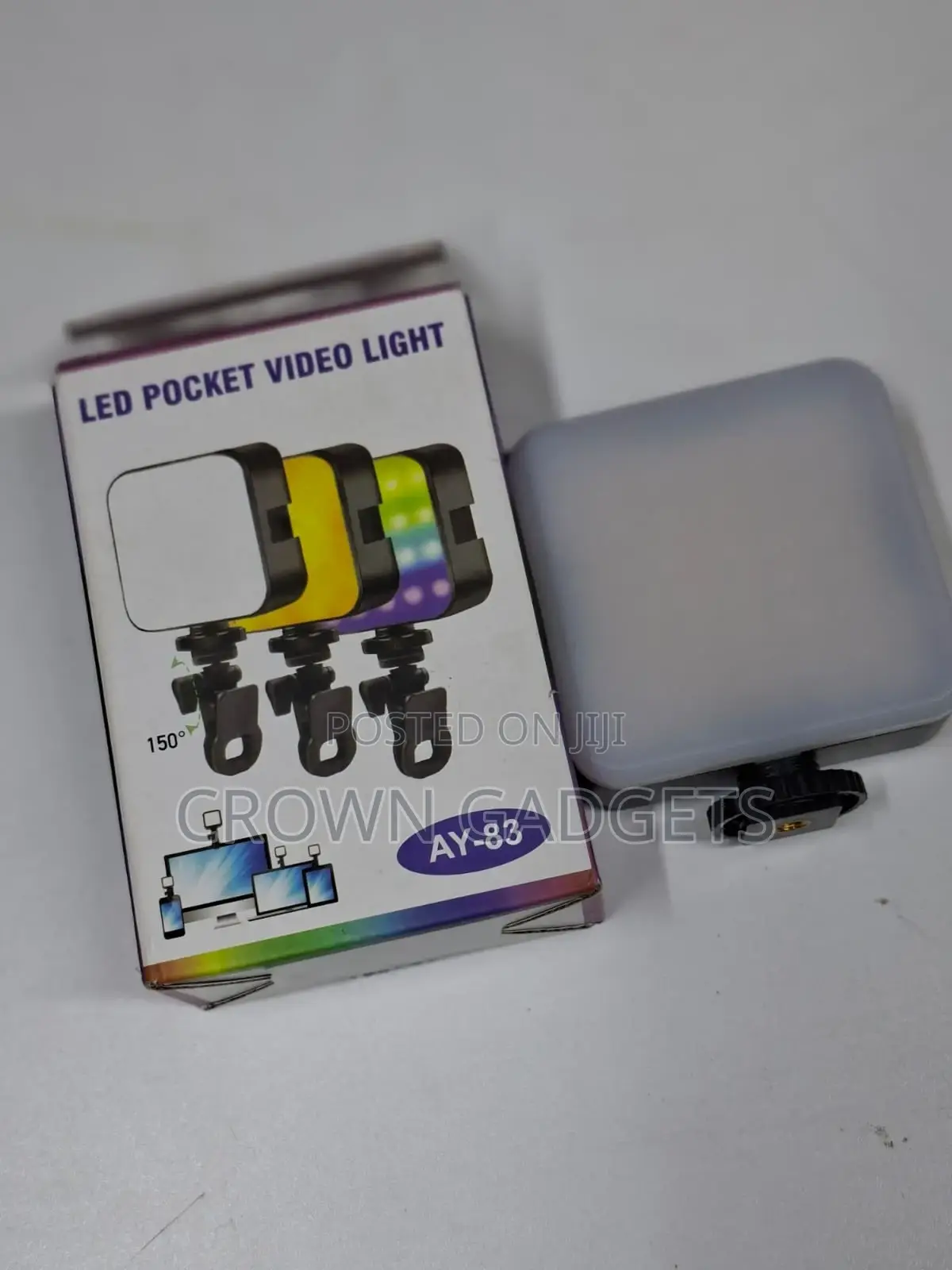 Ay-83 RGB Led Pocket Video Light for Vlogging Photos