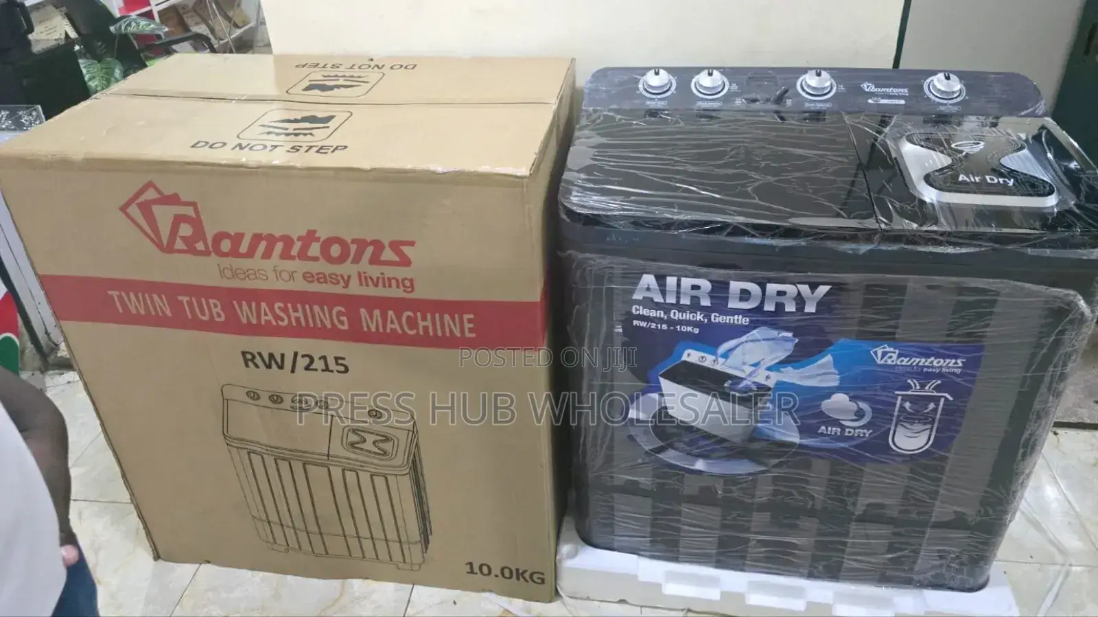 Ramtoms 10kg Twin Tub Semi-Automatic Washing Machine; 