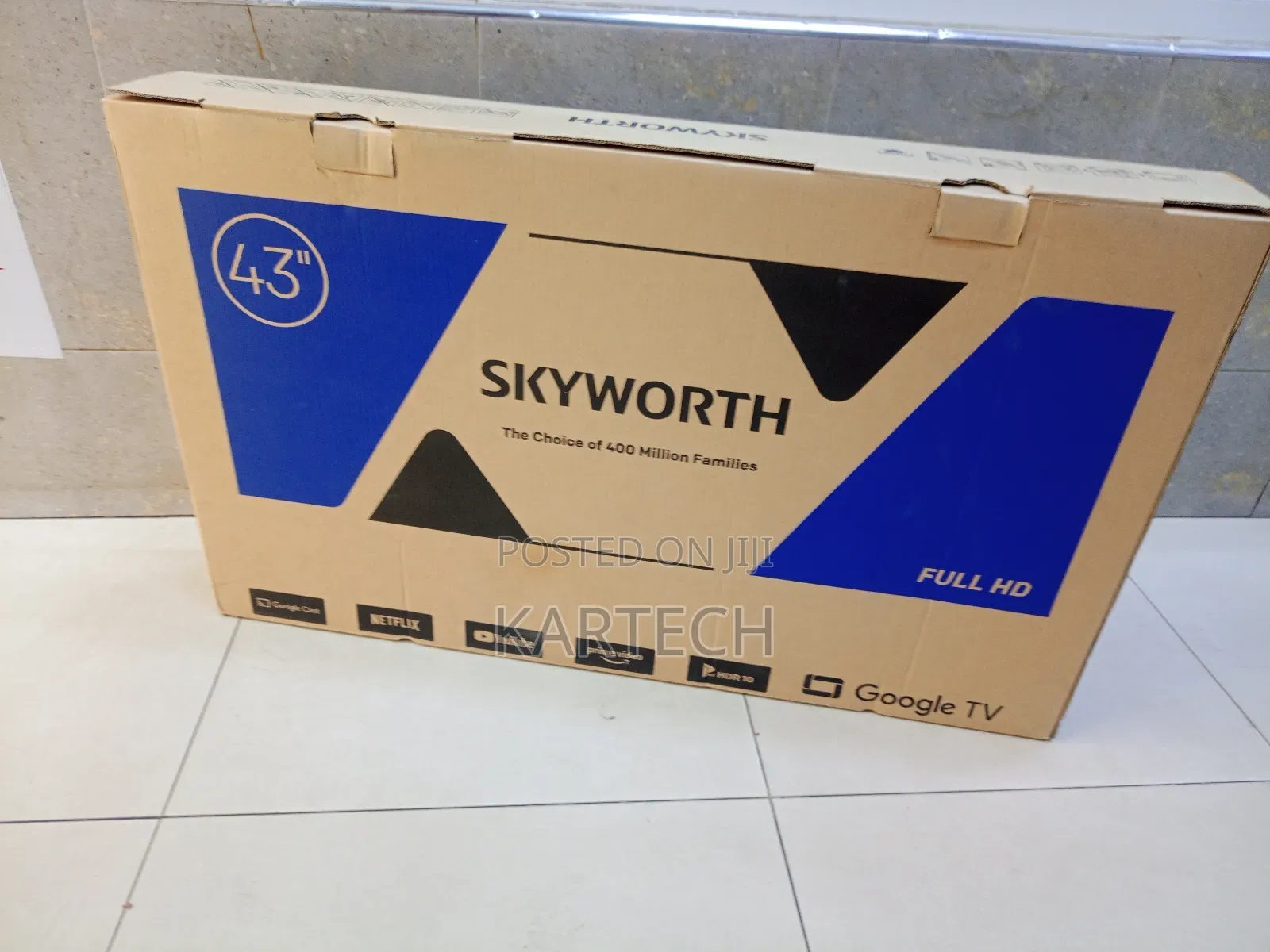 Skyworth 43 Inch FHD Google Flameless Tv – Hdr10 Chromecast Built-In