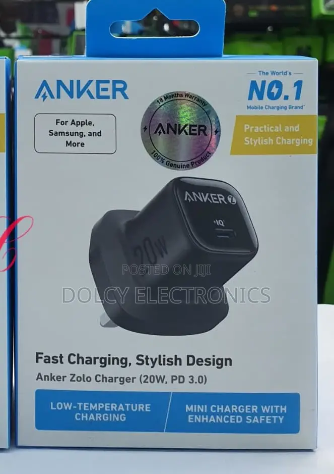 Anker 20w Pd3.0 Zolo Fast Charger Adapter