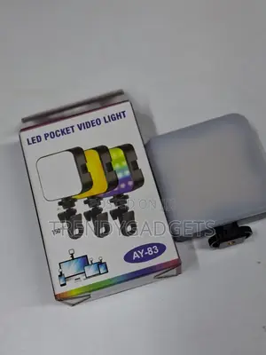 Ay-83 Portable RGB Led Light With Adjustable Clip Mount