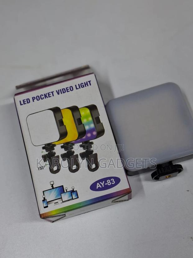 Ay-83 Portable RGB Led Light With Adjustable Clip Mount