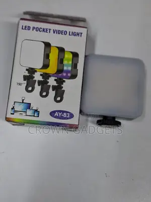 Ay-83 Portable RGB Led Light With Adjustable Clip Mount