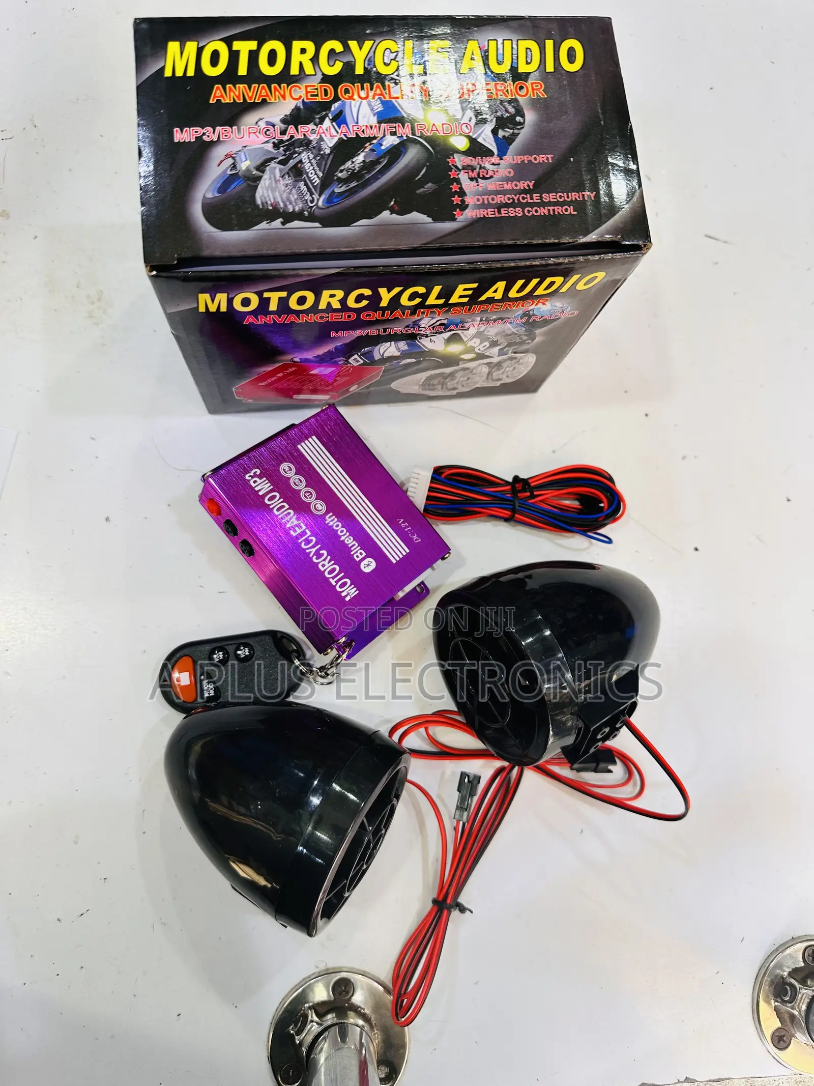 Wireless Motorcycle Audio System For Riders