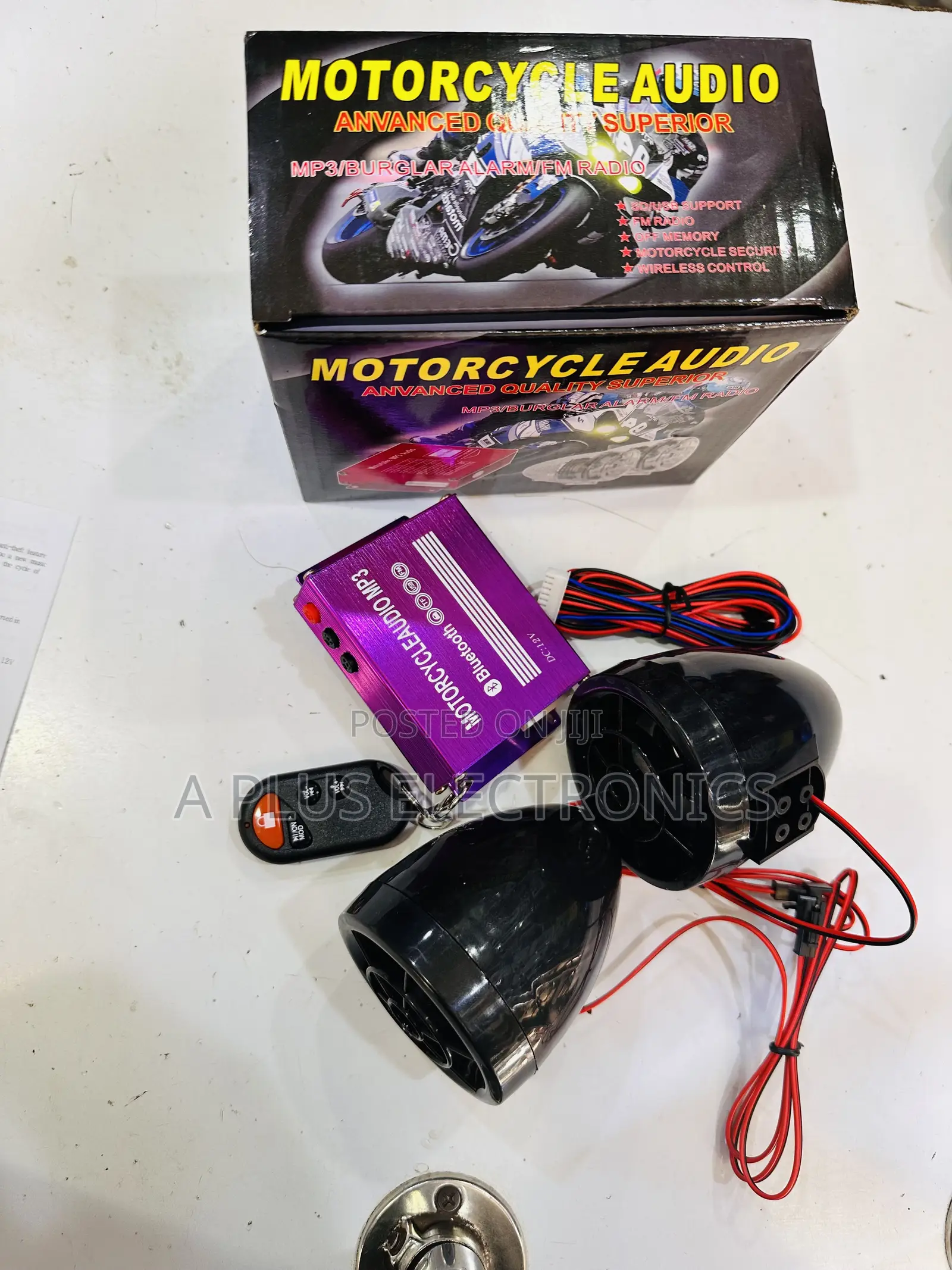Motorcycle Radio Mp3 With Bluetooth – Plug and Play System