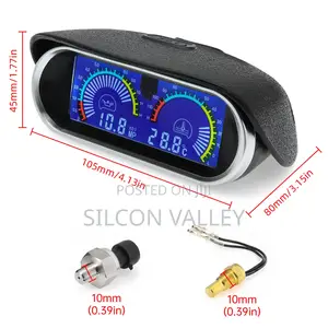 Engine Temperature and Oil Pressure Gauge