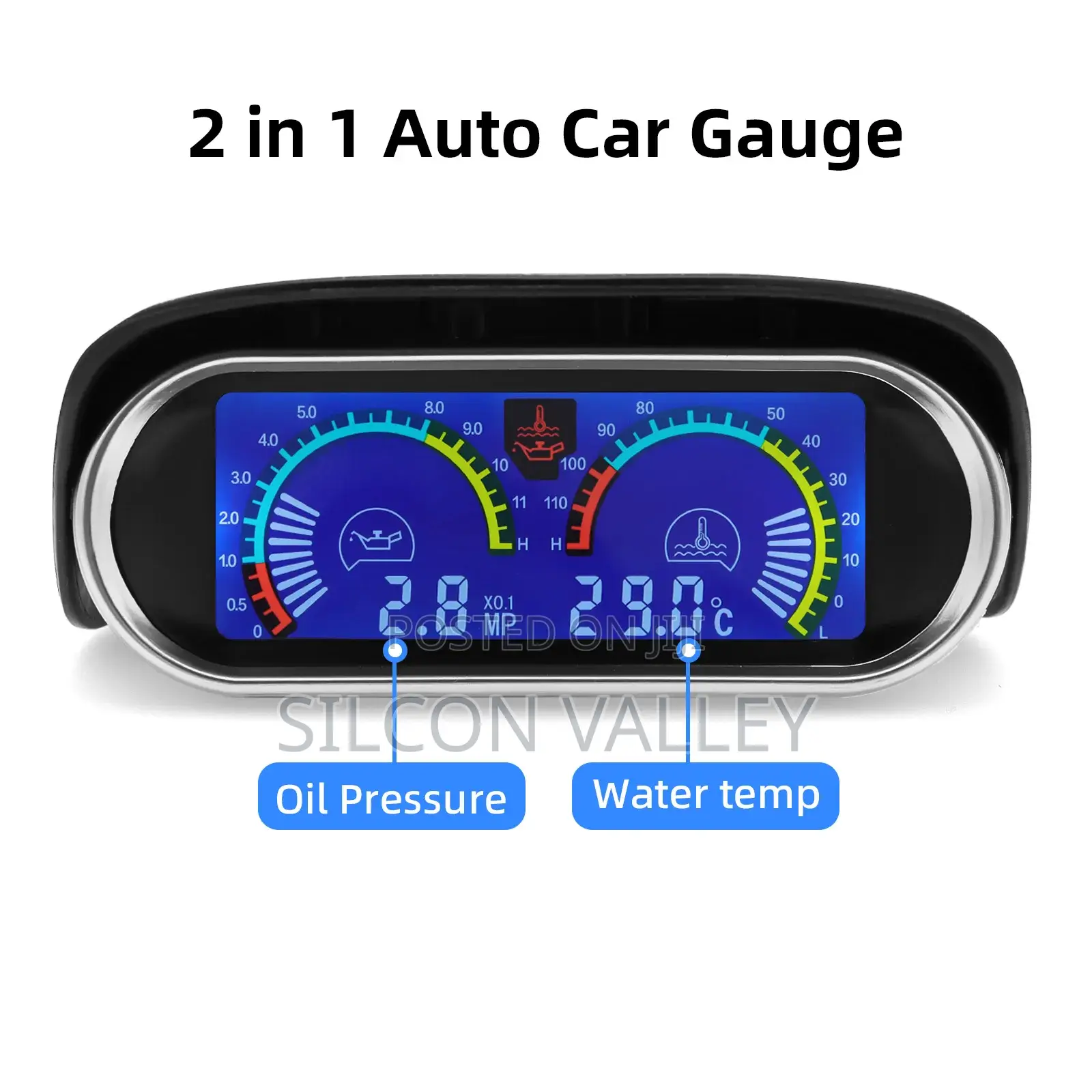 Engine Temperature and Oil Pressure Gauge
