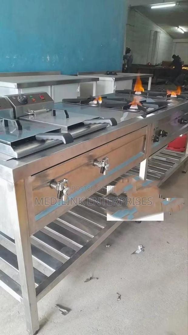 Stainless Steel Commercial Kitchen Combined Unit