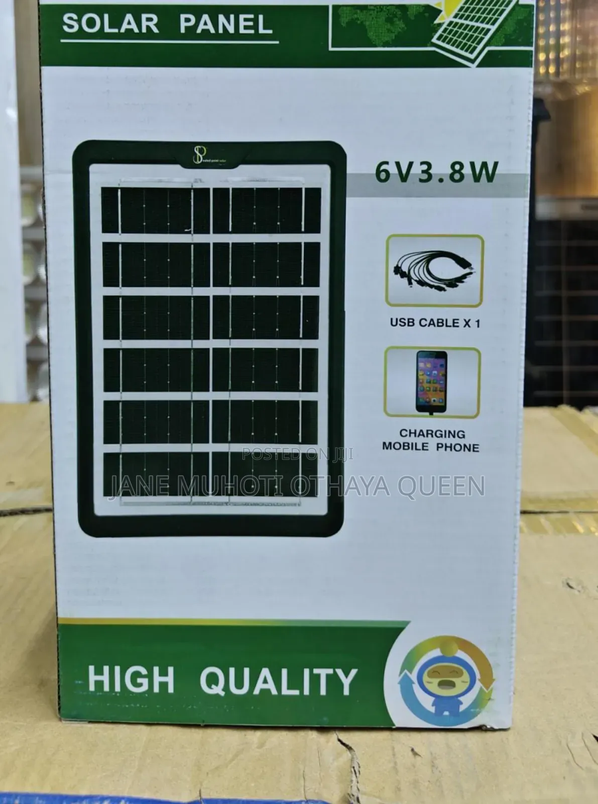 Solar Panel 3.8v for Phone Charging Purposes,Comes With Cable