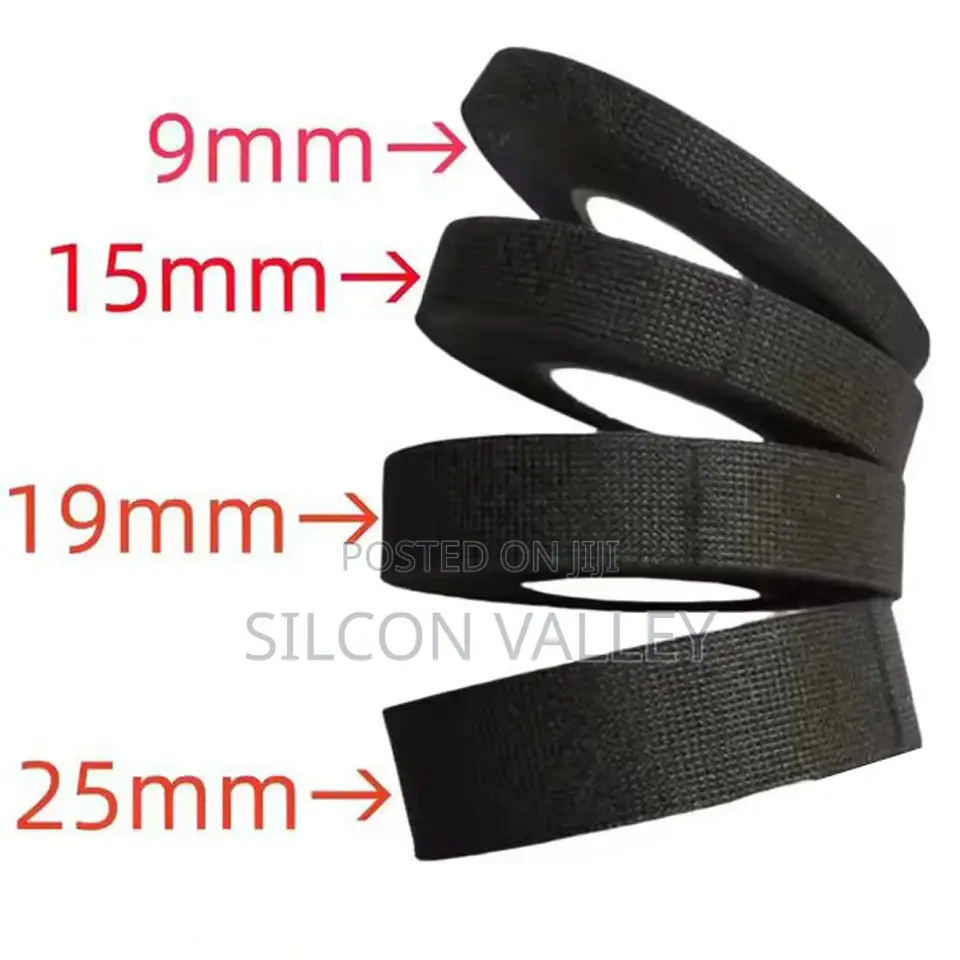 Auto Wiring Fabric Cloth Wrap Black Waterproof Cable Adhesive Tape