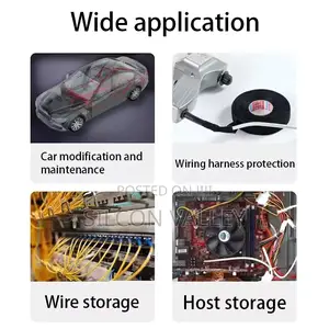 Auto Wiring Fabric Cloth Wrap Black Waterproof Cable Adhesive Tape