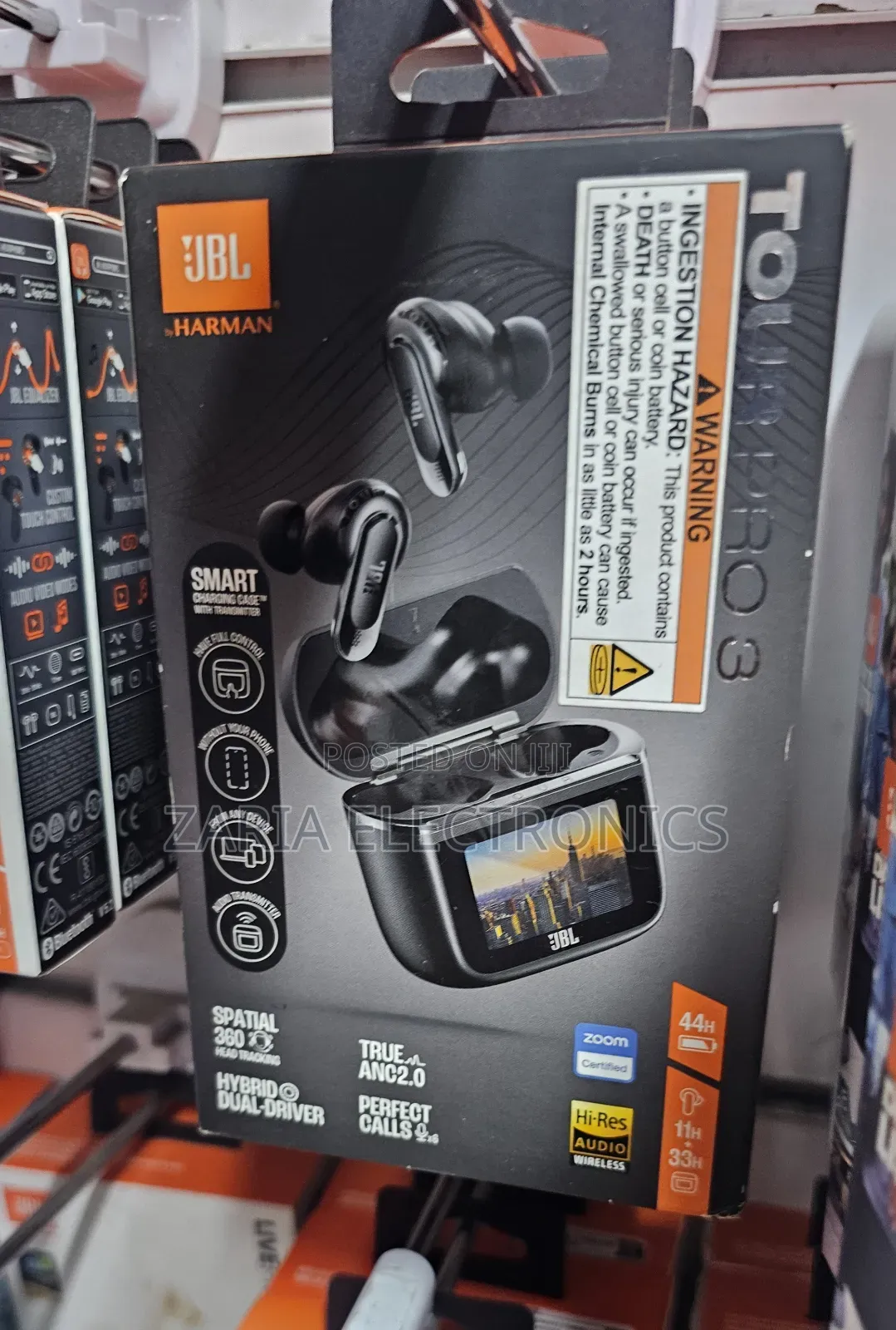 Jbl Tour Pro 3 Earbuds,With Noise Cancelation,44hrs Battery Life