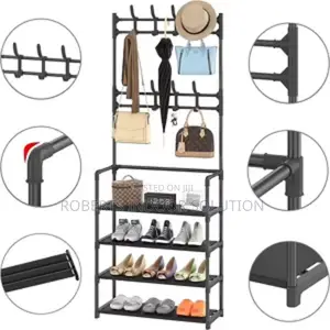 Space-Saving Shoe Coat Rack