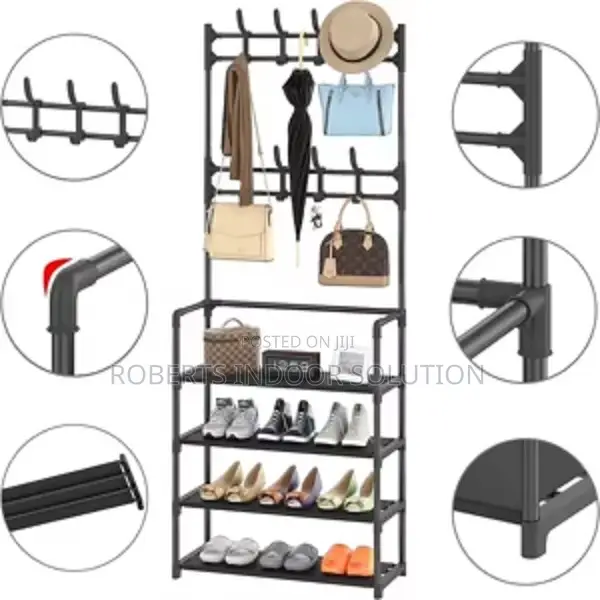 Space-Saving Shoe Coat Rack