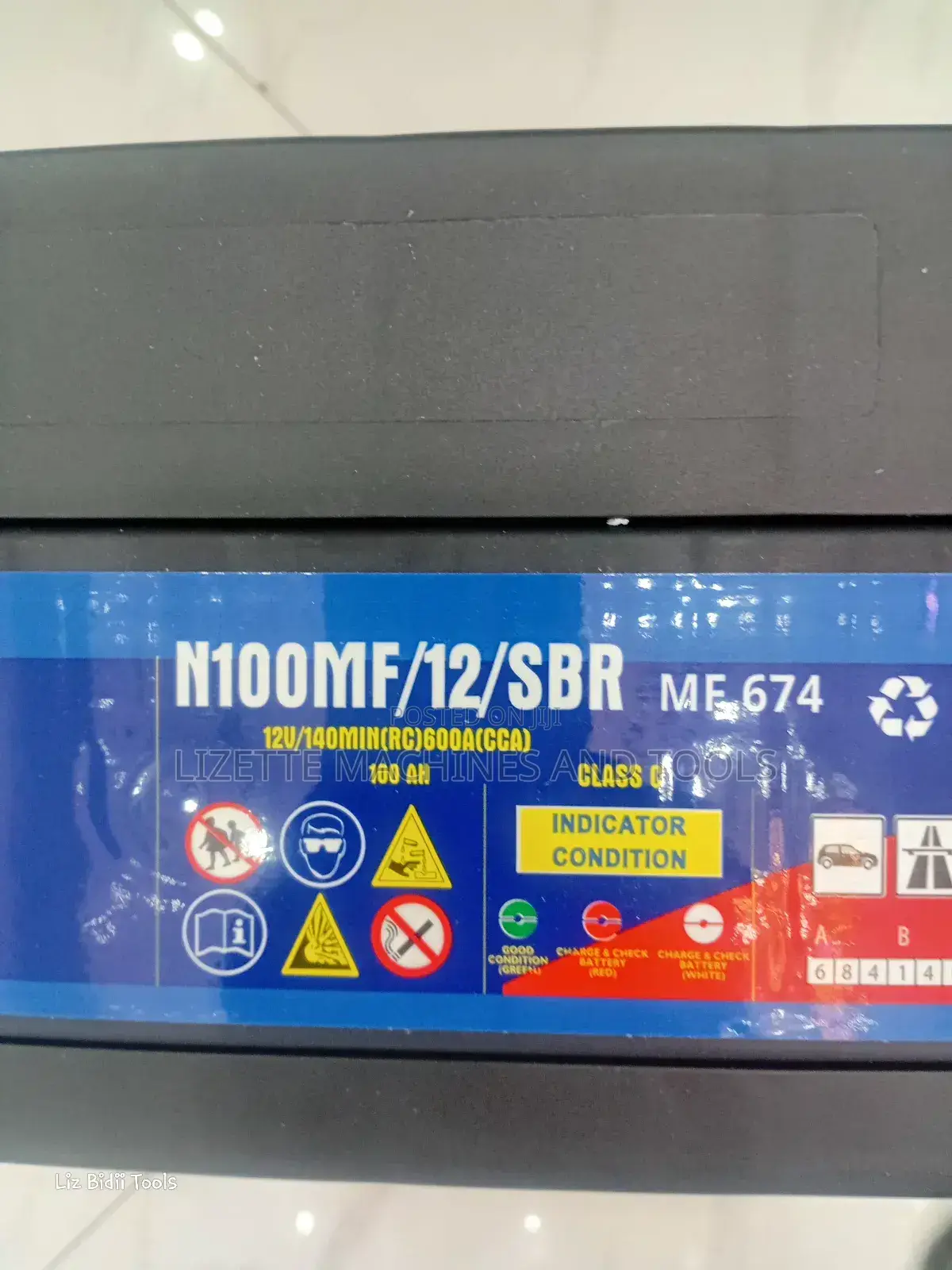 Chloride Exide N100 Maintenance-Free Battery