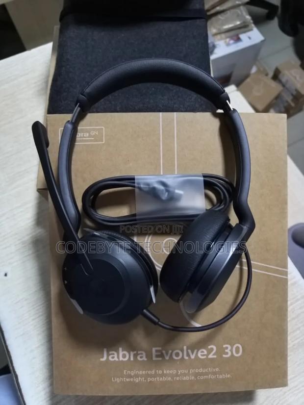 Jabra Evolve 30 Ii Usb-C Wired Stereo Headset With Noise‐Canceling Mic - main view