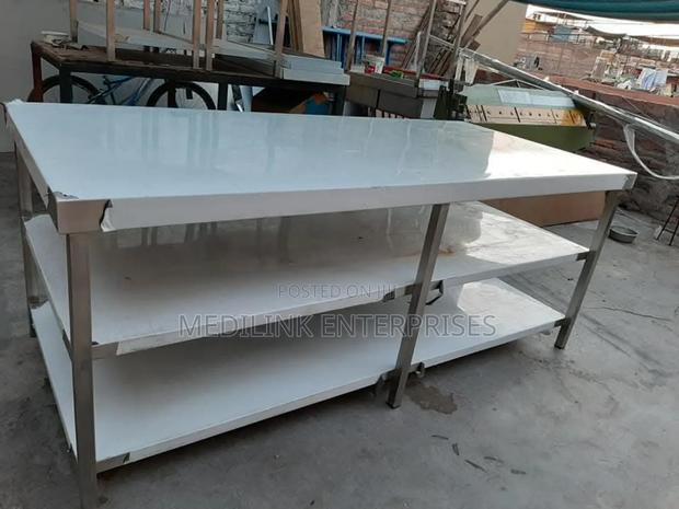 Commercial Kitchen Customized 3-Shelves Working Tables - thumbnail 2