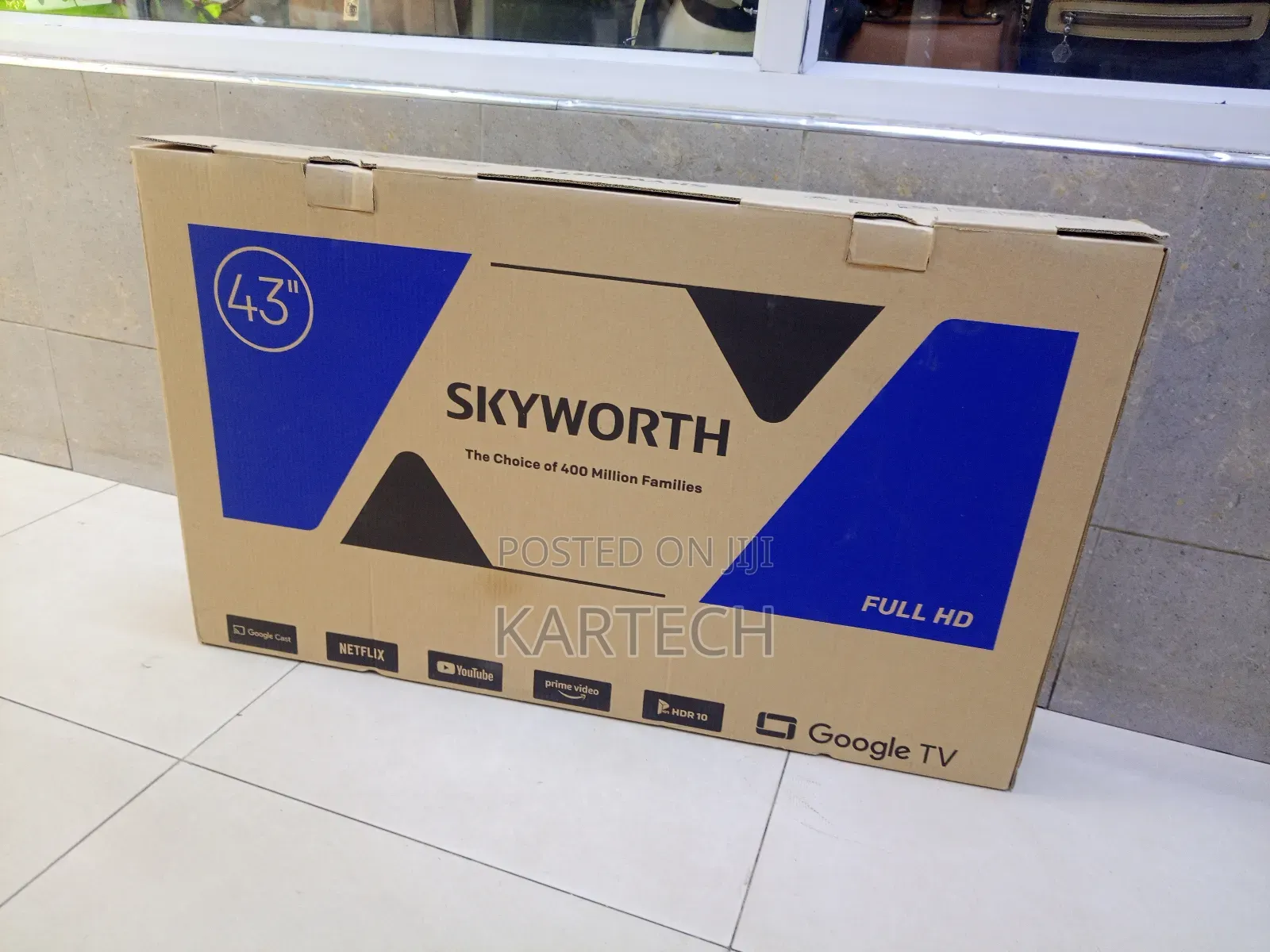 Skyworth 43-Inch Smart FHD Frameless Tv – Netflix Youtube Bluetooth