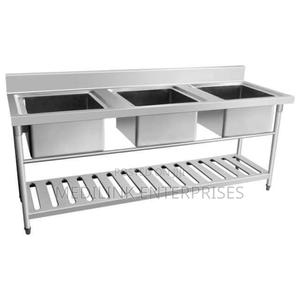 Triple Bowl Sink Stainless Steel